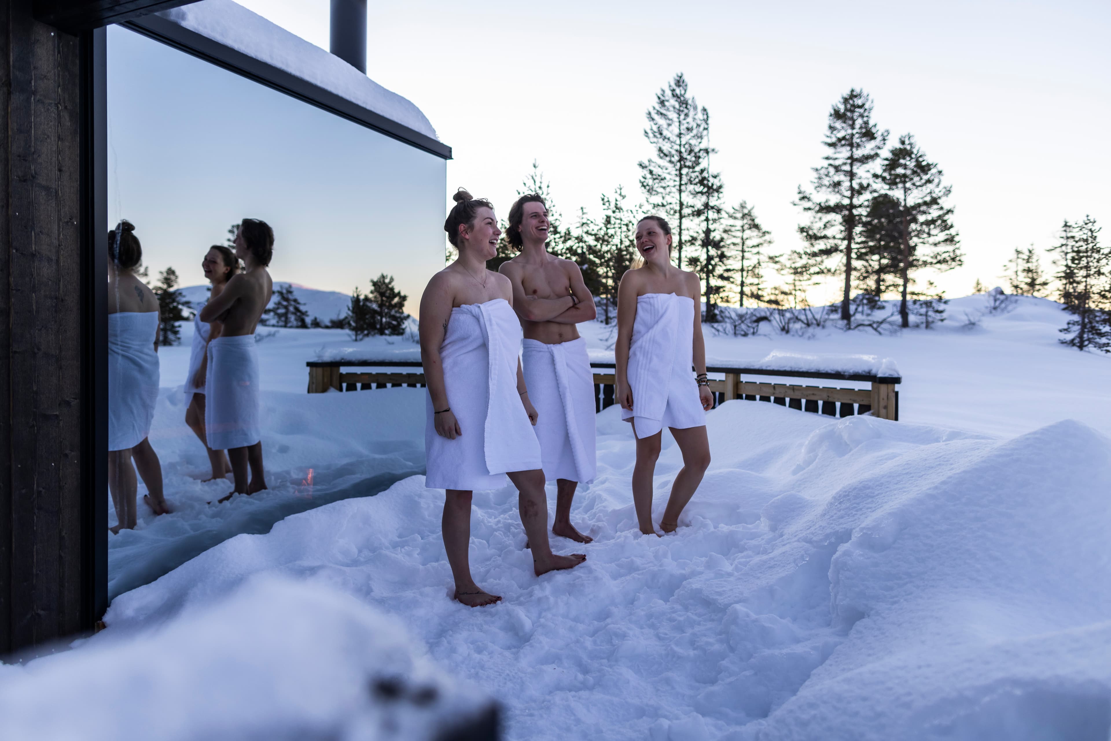 Sauna enjoyment 