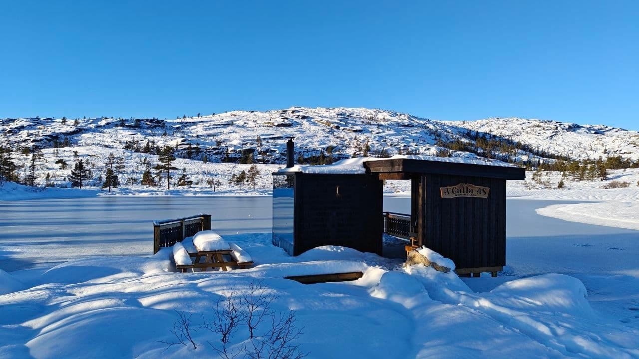 Sauna in winter